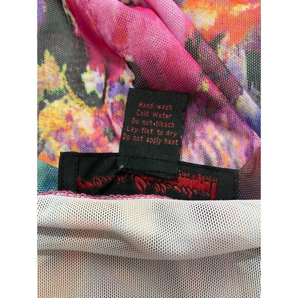 Pleats Collection by Pings Imports Size Large Top Blouse Abstract Lagenlook Art - Picture 6 of 6